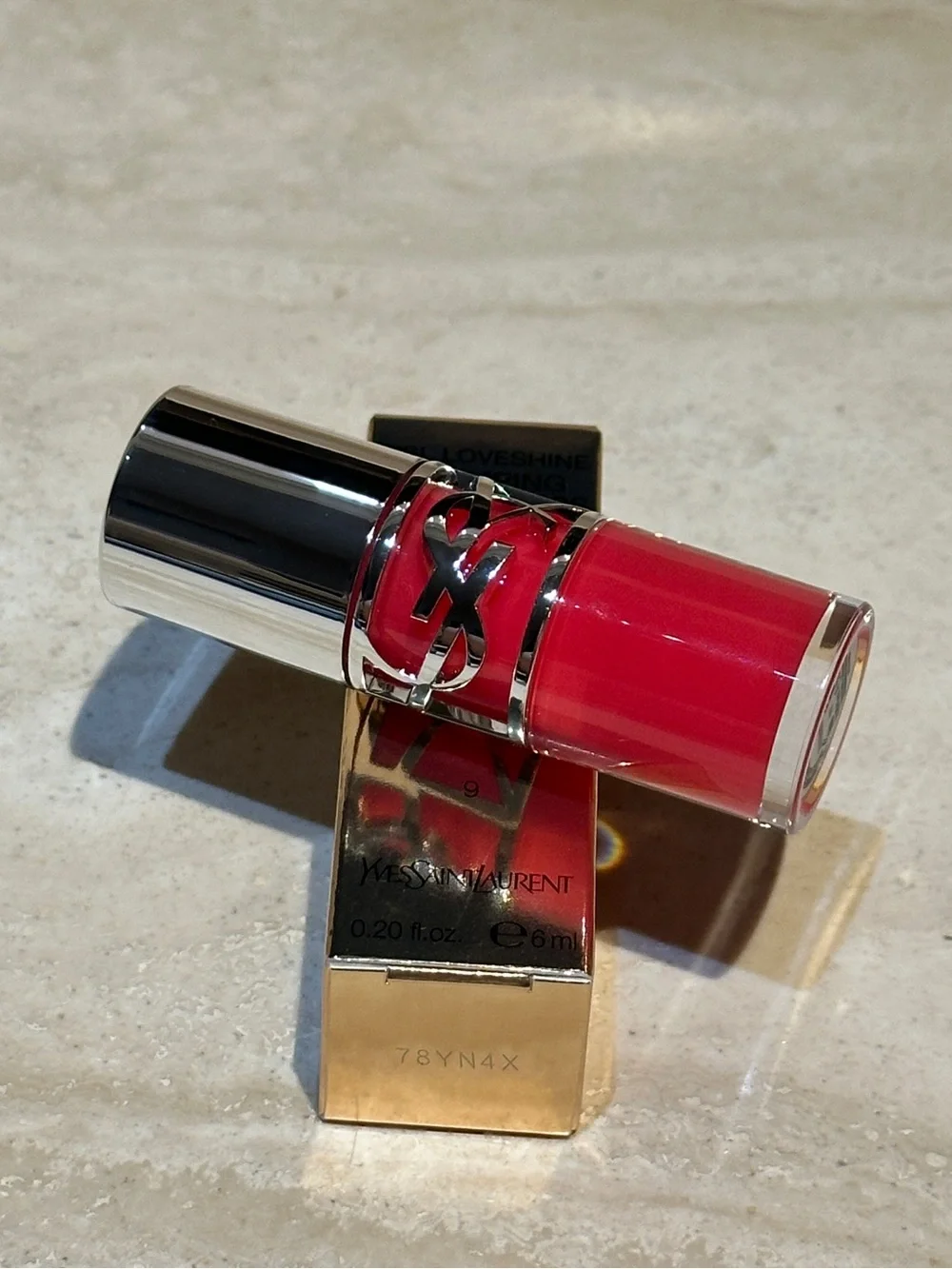 YSL Loveshine Plumping Lip Oil Gloss - 09 Cherry Flash